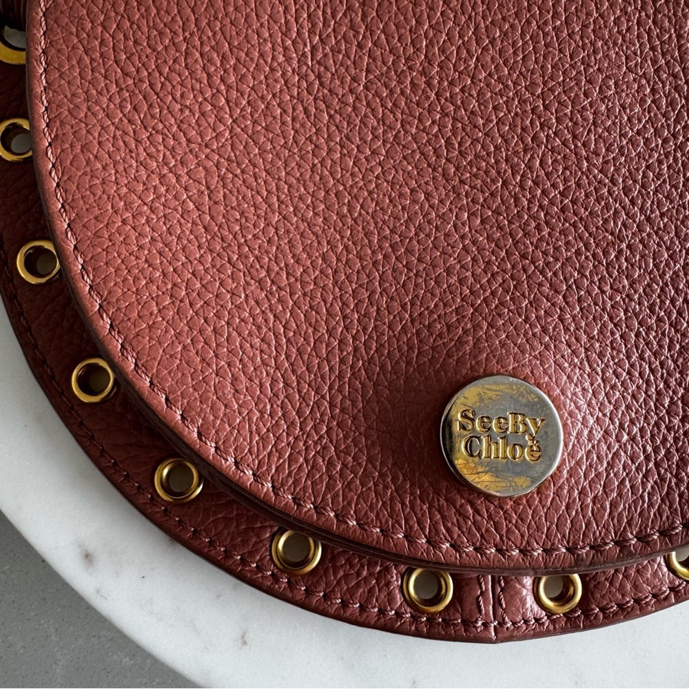 See By Chloe Leather Crescent Mini Crossbody Belt bag - Picture 4 of 8